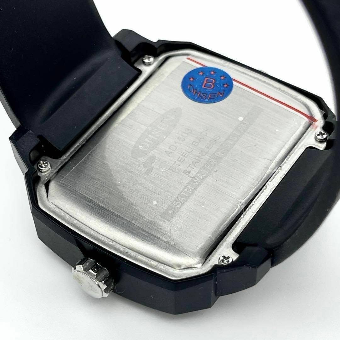 ★ ミリタリー腕時計 ★ アウトドア 耐衝撃 ミリタリー ブラック アナデジ メンズの時計(腕時計(アナログ))の商品写真