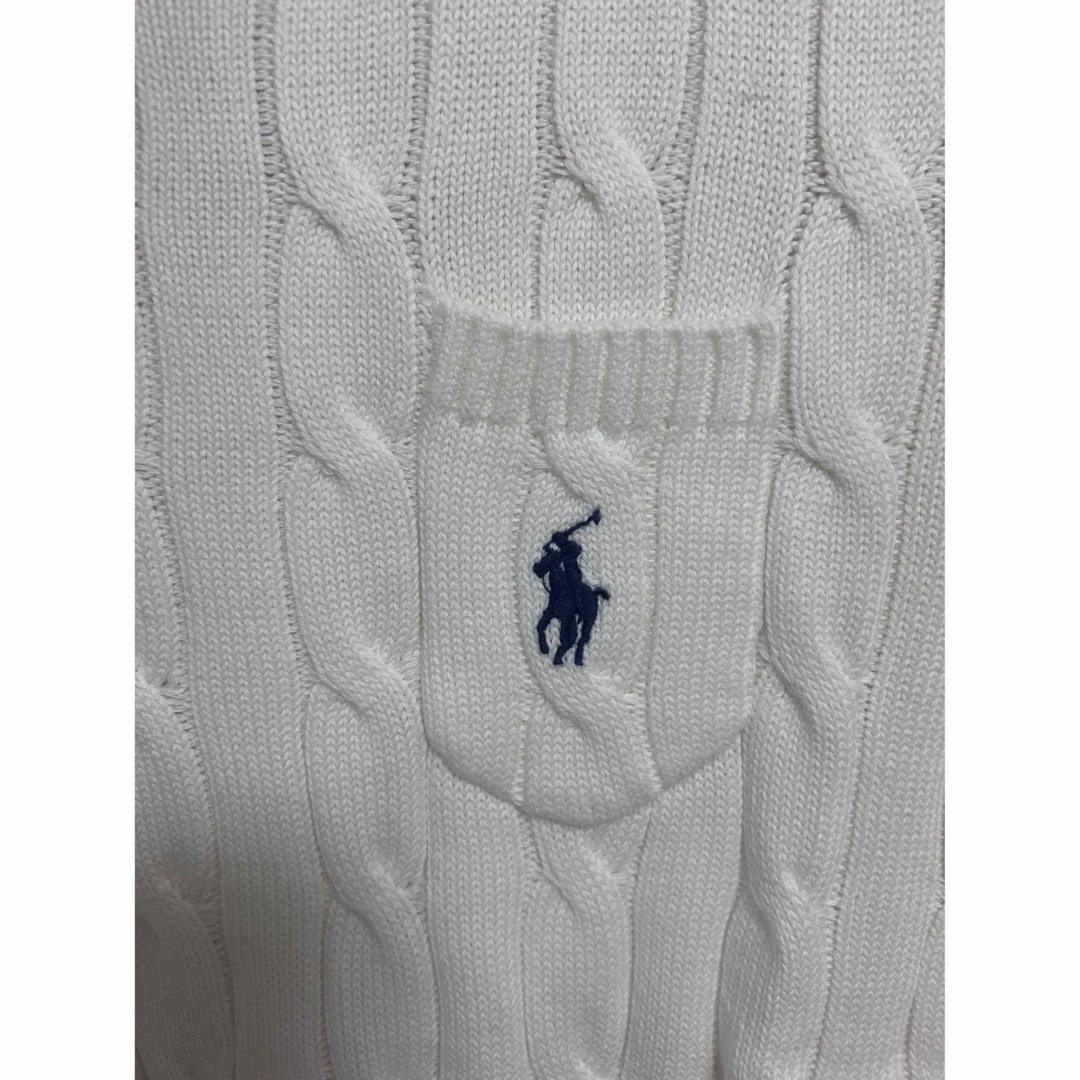 POLO RALPH LAUREN(ポロラルフローレン)のRalph Lauren 薄手ラルフローレンサマーニットケーブルニット半袖 レディースのトップス(Tシャツ(半袖/袖なし))の商品写真