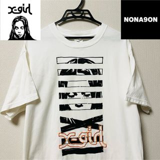 X-girl × NONA9ON s/s Tshirt White