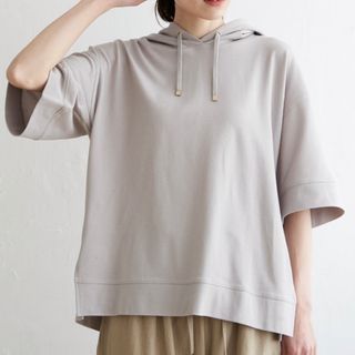 【新品未使用】コットンUSAカノコパーカー(Tシャツ(半袖/袖なし))