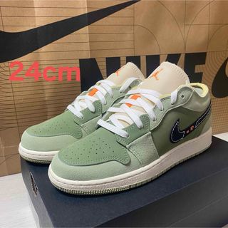 ナイキ(NIKE)の24cm AIR JORDAN 1 LOW SE CRAFT (GS)(スニーカー)