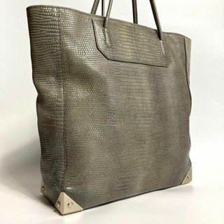 アレキサンダーワン(Alexander Wang)のアレキサンダーワン パイソン レザー ボルト 大容量 自立型 トートバッグ(トートバッグ)