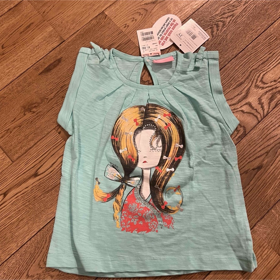 ☆新品未使用☆LCWAIKIKI Tシャツ　お揃い　リンクコーデ　姉妹服　女の子 キッズ/ベビー/マタニティのキッズ服女の子用(90cm~)(Tシャツ/カットソー)の商品写真