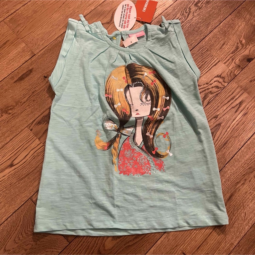 ☆新品未使用☆LCWAIKIKI Tシャツ　お揃い　リンクコーデ　姉妹服　女の子 キッズ/ベビー/マタニティのキッズ服女の子用(90cm~)(Tシャツ/カットソー)の商品写真