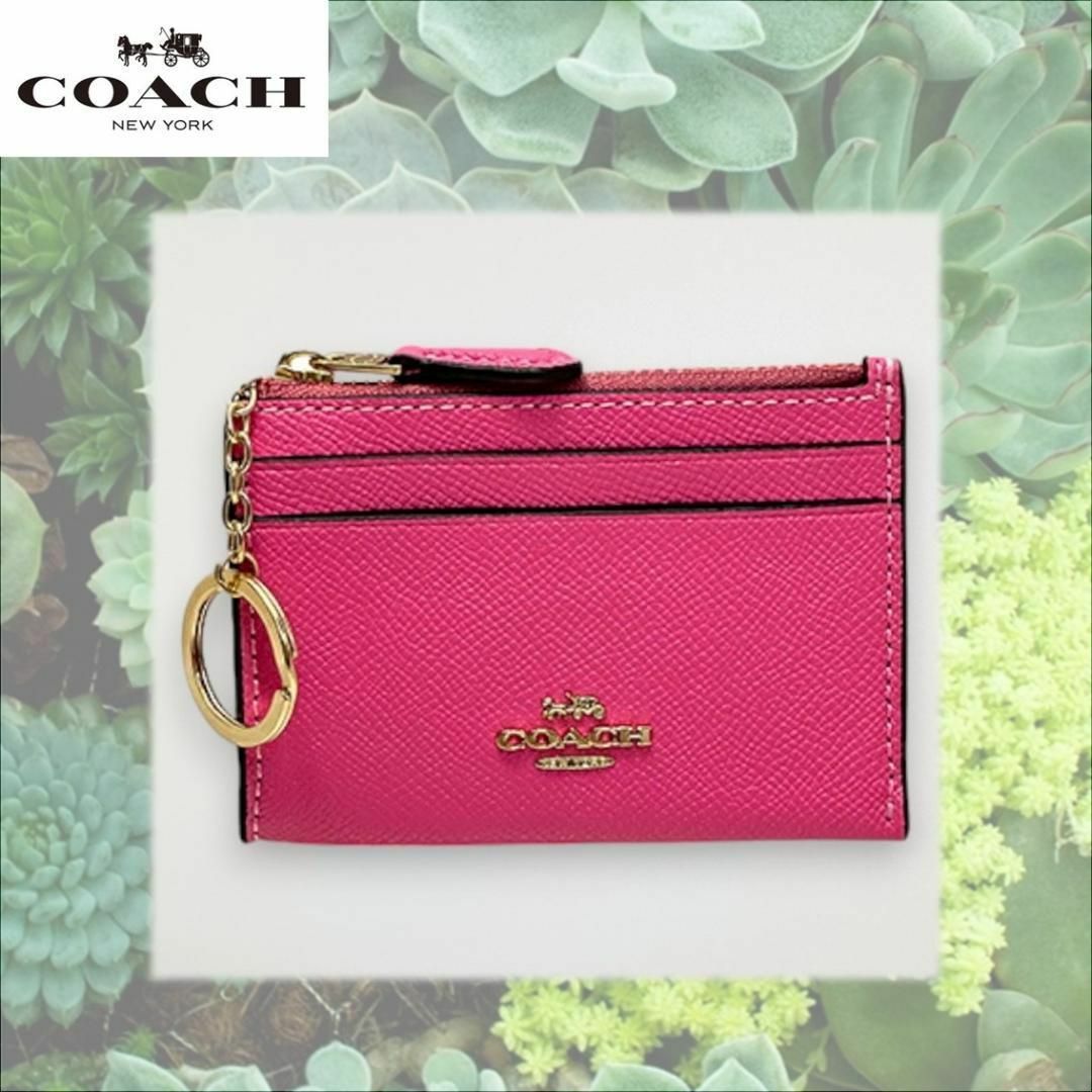 COACH(コーチ)のCOACH コーチ コインケース カードケース 定期入れ キーリングつき レディースのファッション小物(コインケース)の商品写真