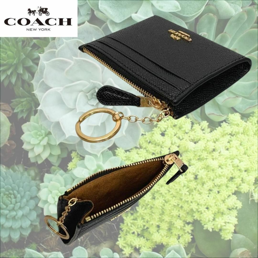 COACH(コーチ)のCOACH コーチ コインケース カードケース 定期入れ キーリングつき レディースのファッション小物(コインケース)の商品写真