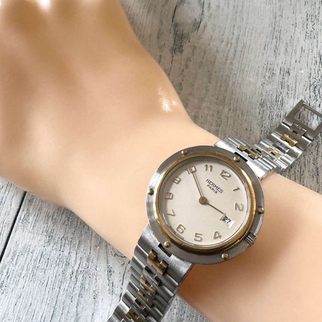 Hermes(エルメス)の【希少】HERMES エルメス 腕時計 オリンピア レディース ゴールド レディースのファッション小物(腕時計)の商品写真