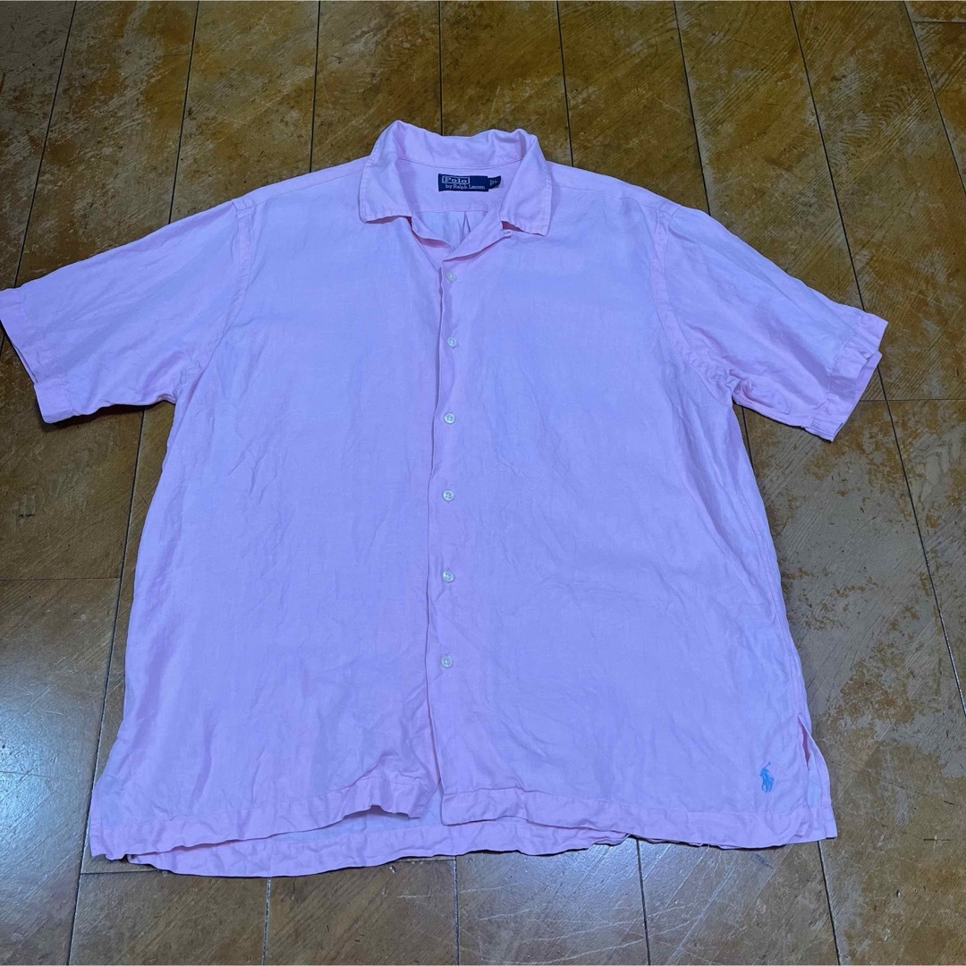 POLO RALPH LAUREN(ポロラルフローレン)のPolo by Ralph Lauren 開襟シャツ 裾ポニー サイズL メンズのトップス(シャツ)の商品写真