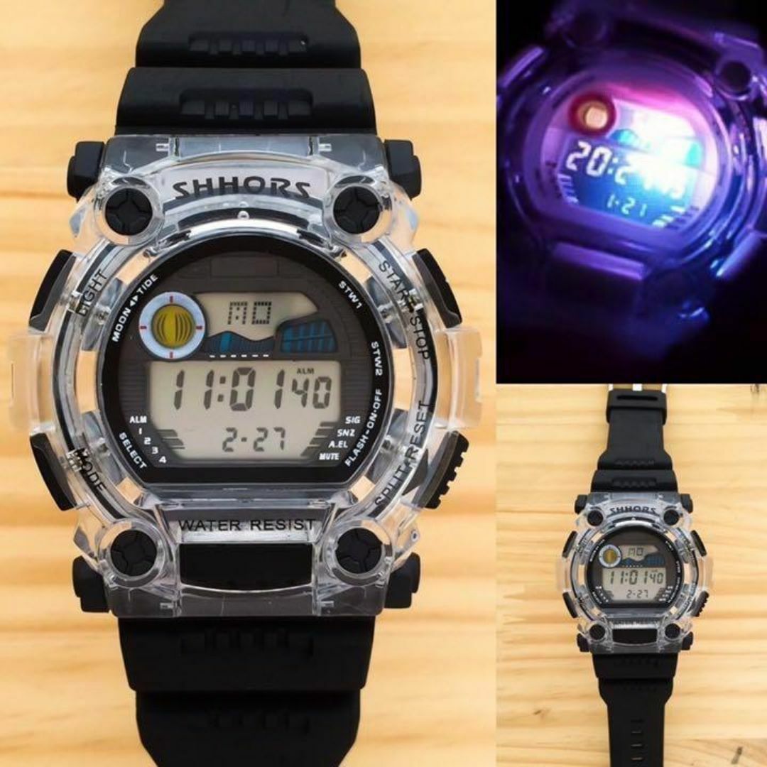★ ミリタリー腕時計 ★ アウトドア 耐衝撃 防水 ダイバーズウォッチ　デジタル メンズの時計(腕時計(デジタル))の商品写真