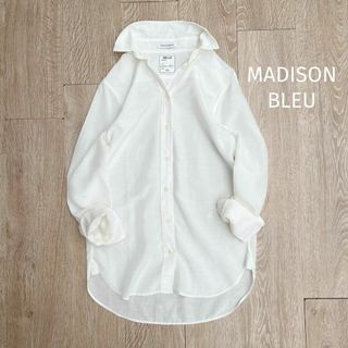 MADISONBLUE - マディソンブルー＊マダムシャツ　キュプラ　コットン　リネン　ホワイト 00