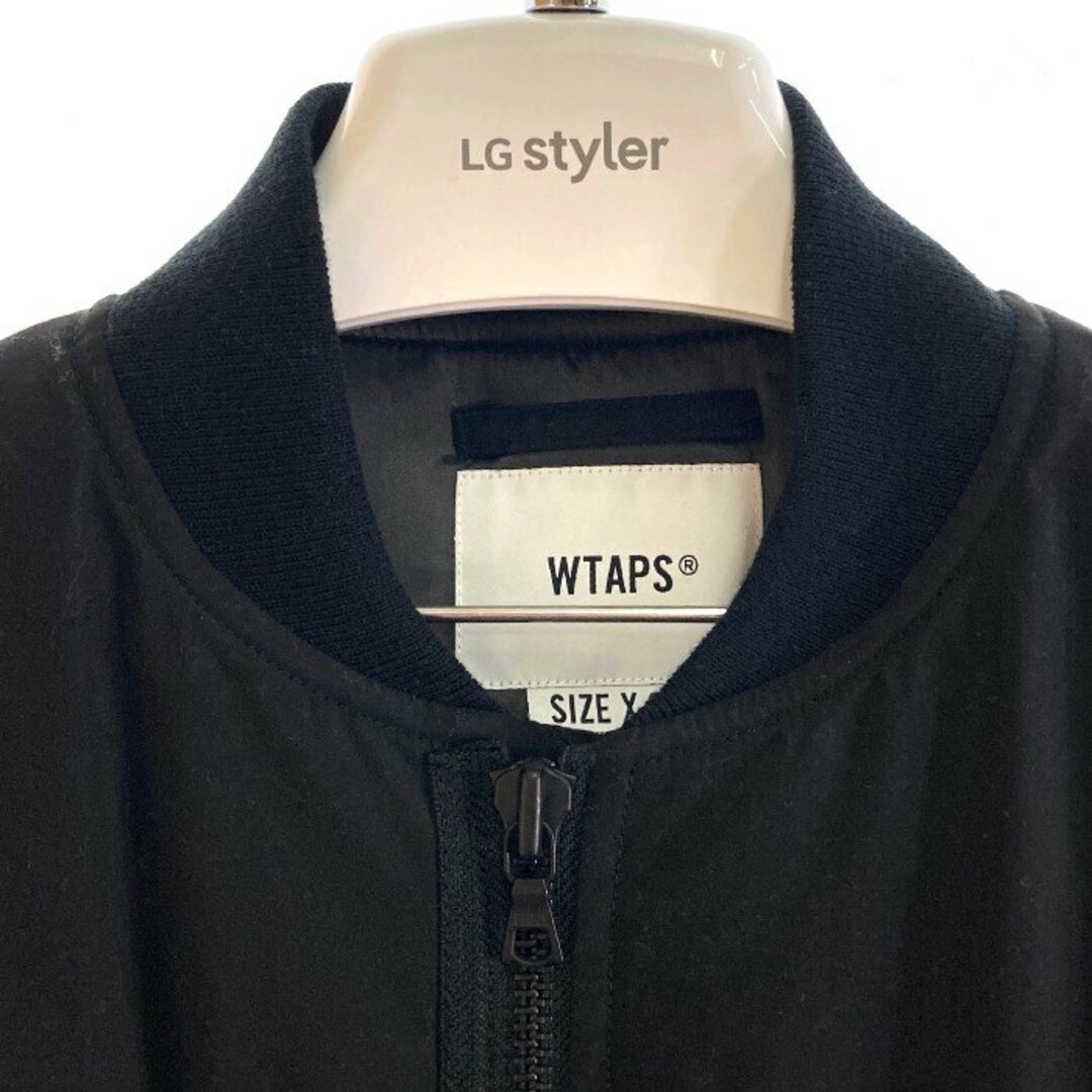 W)taps(ダブルタップス)の★WTAPS ダブルタップス 19AW 192WVDT-JKM06 W1 JACKET.NYPO.TWILL MA-1 中綿ジャケット ブラック sizeS メンズのジャケット/アウター(その他)の商品写真