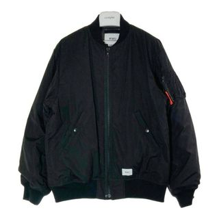 W)taps - ★WTAPS ダブルタップス 19AW 192WVDT-JKM06 W1 JACKET.NYPO.TWILL MA-1 中綿ジャケット ブラック sizeS