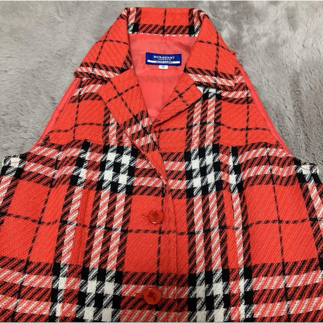 BURBERRY BLUE LABEL(バーバリーブルーレーベル)のBURBERRY BLUE LABEL バーバリー チェック ロング ワンピース レディースのワンピース(ロングワンピース/マキシワンピース)の商品写真