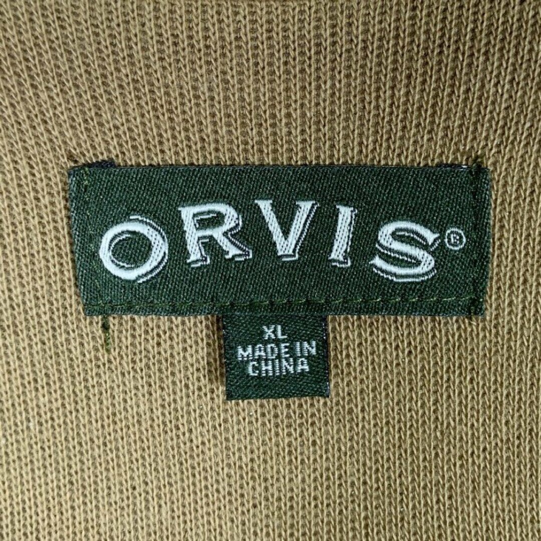 ORVIS オービス コットンニット ジップアップベスト ベージュ Size XL メンズのトップス(ベスト)の商品写真