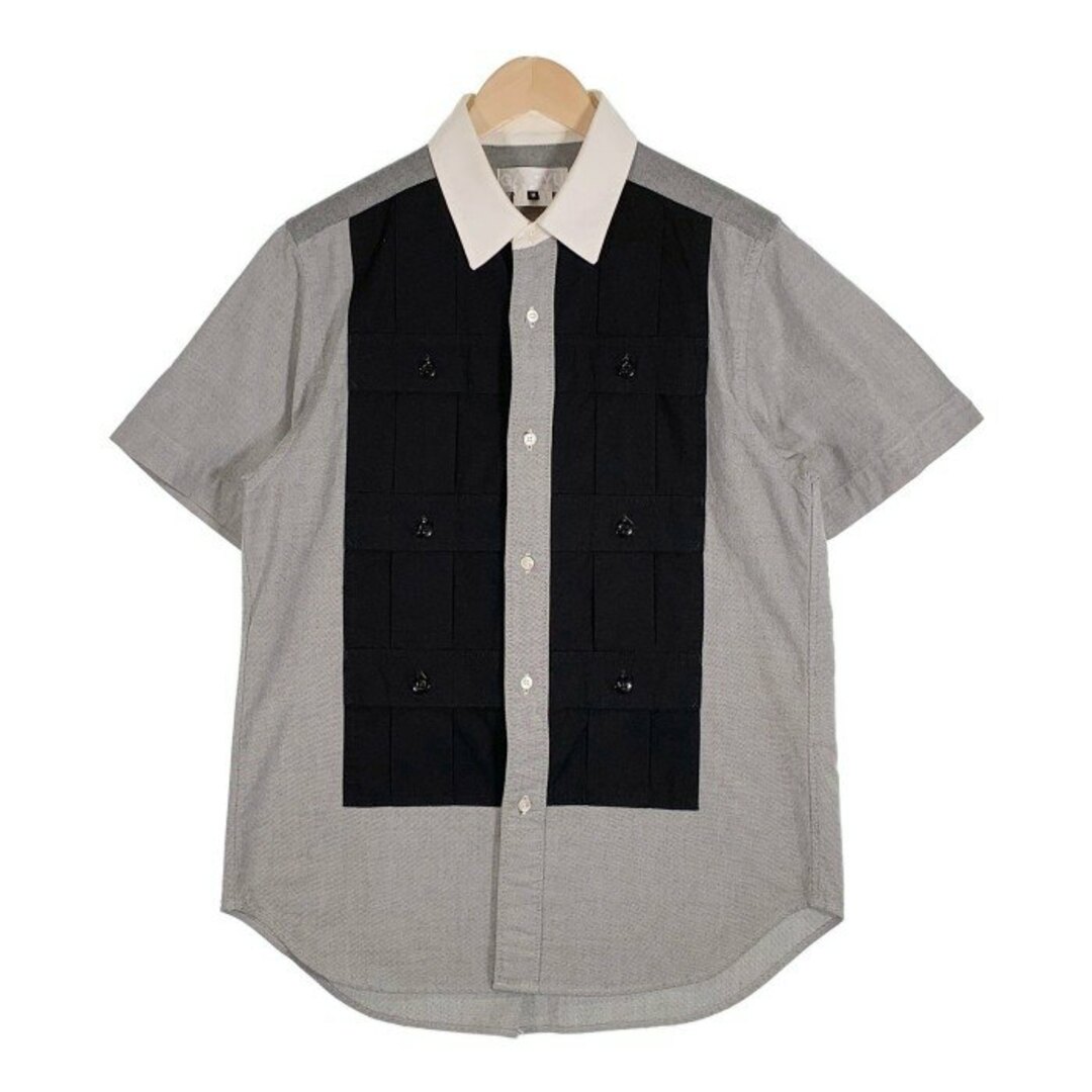 GANRYU(ガンリュウ)のGANRYU ガンリュウ 17SS 6-Pocket S/S Shirt 6ポケット ショートスリーブシャツ グレー ブラック ES-B013 Size M メンズのトップス(シャツ)の商品写真