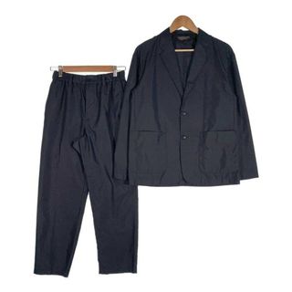 B&Y UNITED ARROWS ユナイテッドアローズ ウェルシー コットン リラックスシルエット 2B テーラードジャケット テーパードパンツ セット ネイビー Size S(サロペット/オーバーオール)