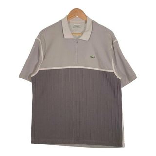 ラコステ(LACOSTE)のLACOSTE SPORT ラコステスポーツ ハーフジップ プルオーバー ポロシャツ グレー ブラウン Size 5(シャツ)