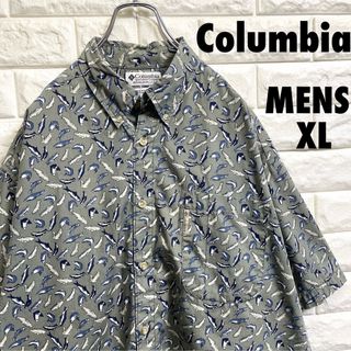 Columbia - コロンビア　アロハシャツ　総柄　魚柄　メンズXLサイズ