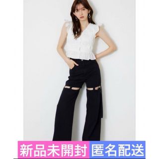 rienda - 3,000円引き　新品未開封　匿名配送　スラッシュレッグJ/W DENIM PT