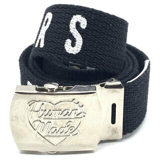 HUMAN MADE - HUMAN MADE ヒューマンメイド HEART WEB BELT ガチャベルト ブラック プリント