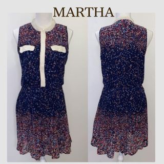 【美品 L】MARTHA ブラウスワンピース