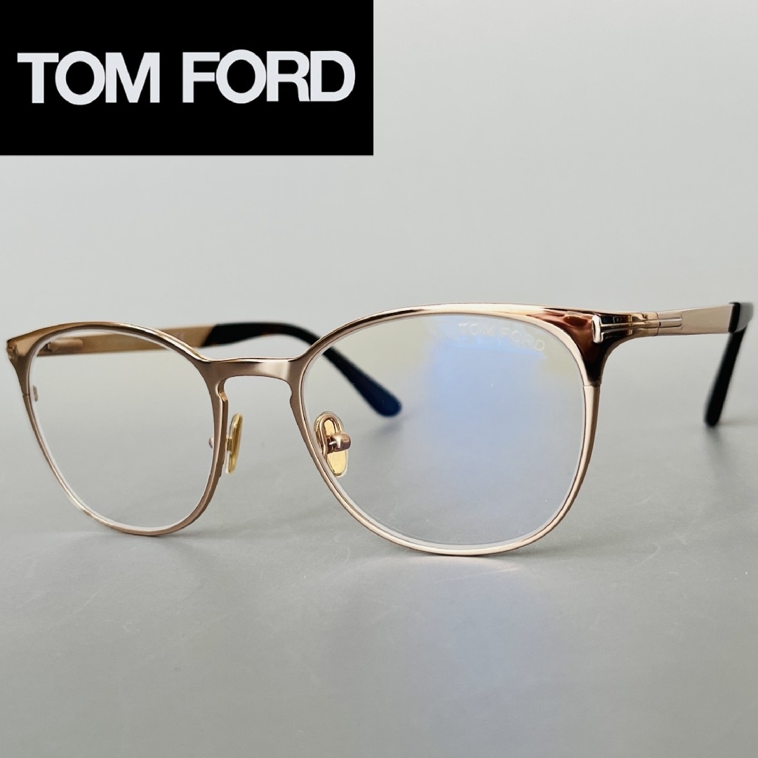 TOM FORD EYEWEAR(トムフォードアイウェア)のメガネ トムフォード レディース メンズ ゴールド 金 ブルーライトカット レディースのファッション小物(サングラス/メガネ)の商品写真