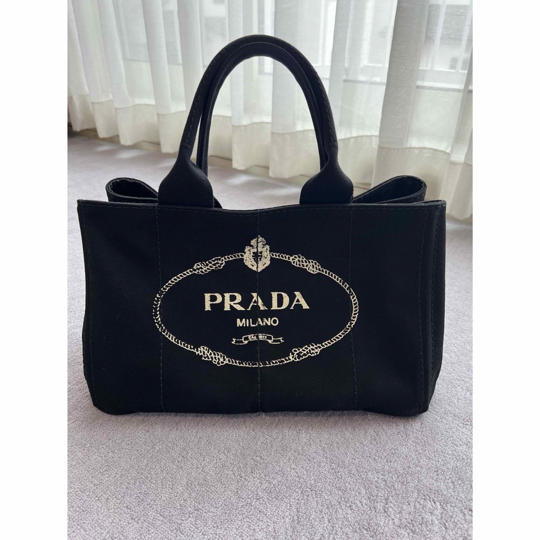 PRADA(プラダ)のプラダ PRADA プラダ カナパ 黒 ハンドバッグ レディースのバッグ(ハンドバッグ)の商品写真