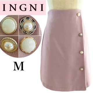 INGNI - ingni イング 膝丈スカート スカート ピンク m M 膝丈 量産 量産型