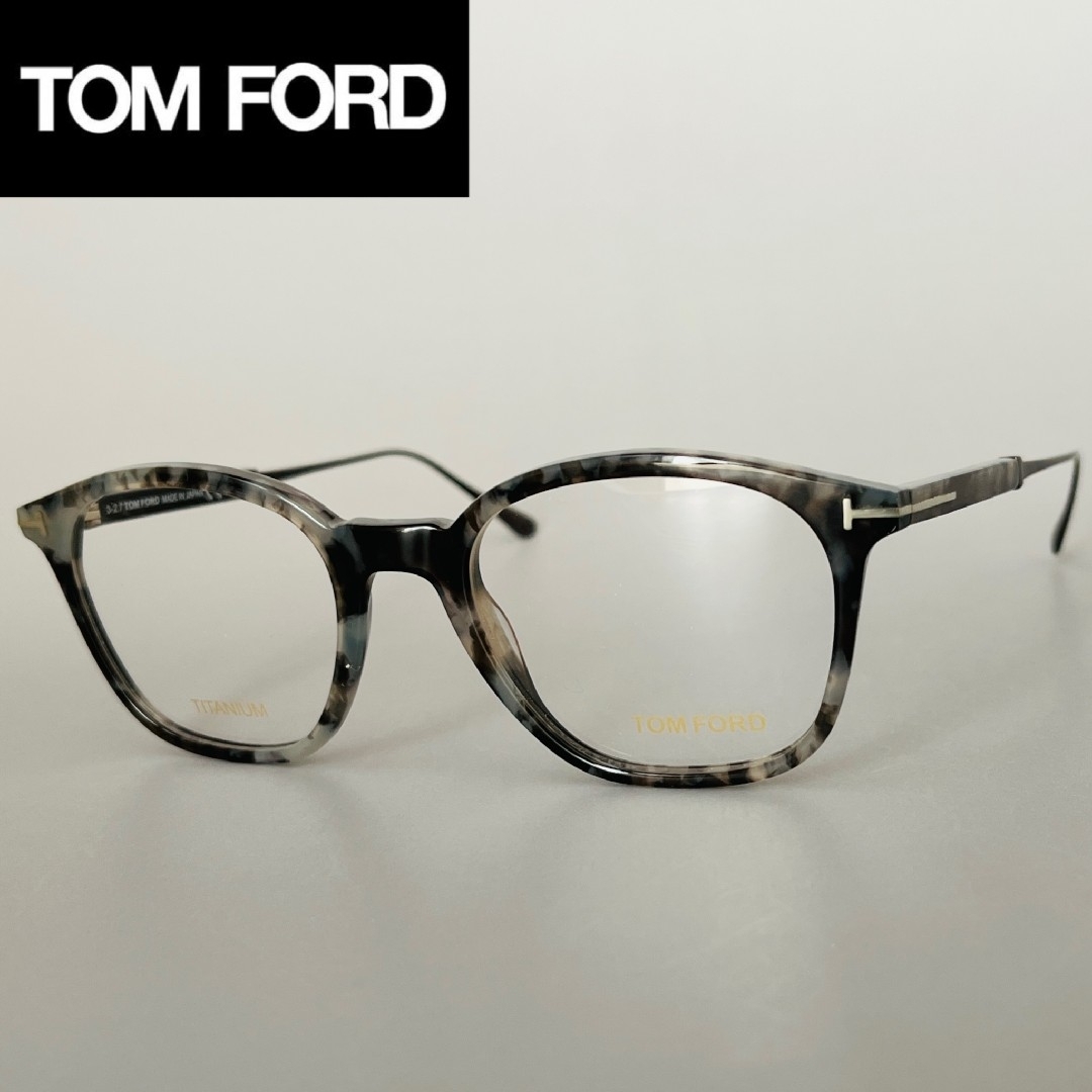 TOM FORD(トムフォード)のメガネ トムフォード メンズ レディース ボストン グレー 日本製 チタン 黒 メンズのファッション小物(サングラス/メガネ)の商品写真