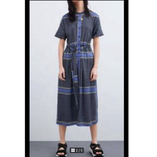 ザラ(ZARA)の【人気商品•美品】ZARA ペイズリー柄　ワンピース(ロングワンピース/マキシワンピース)