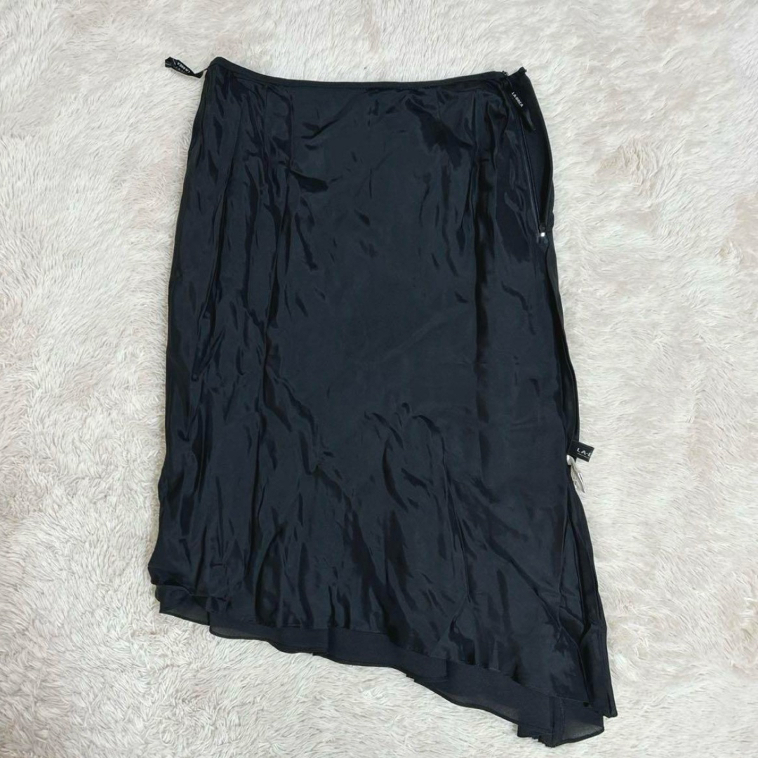 LA-BREA アシンメトリースカート スパンコール 花柄 レディースのスカート(ロングスカート)の商品写真