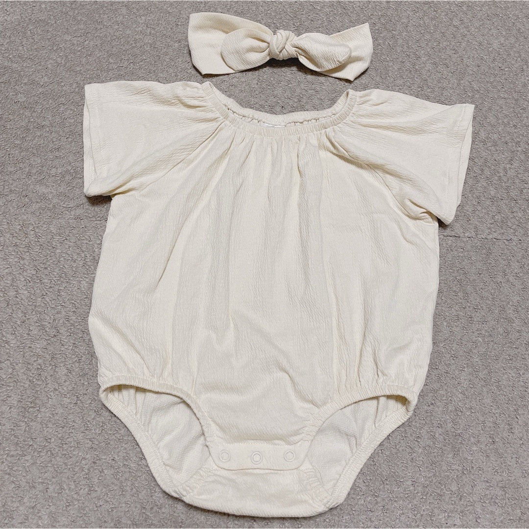 H&M(エイチアンドエム)のH&M HM エイチアンドエム baby  ドレッシー2アイテムセット　85 キッズ/ベビー/マタニティのベビー服(~85cm)(ロンパース)の商品写真