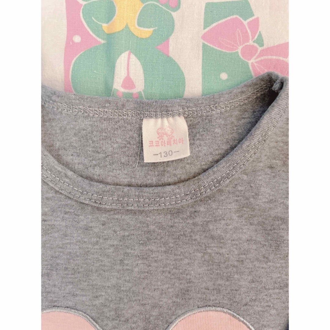 韓国　ミニー風　肩フリル　カットソー キッズ/ベビー/マタニティのキッズ服女の子用(90cm~)(Tシャツ/カットソー)の商品写真