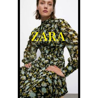 ザラ(ZARA)の未使用　ZARA ザラ　ワンピース  花柄(ロングワンピース/マキシワンピース)