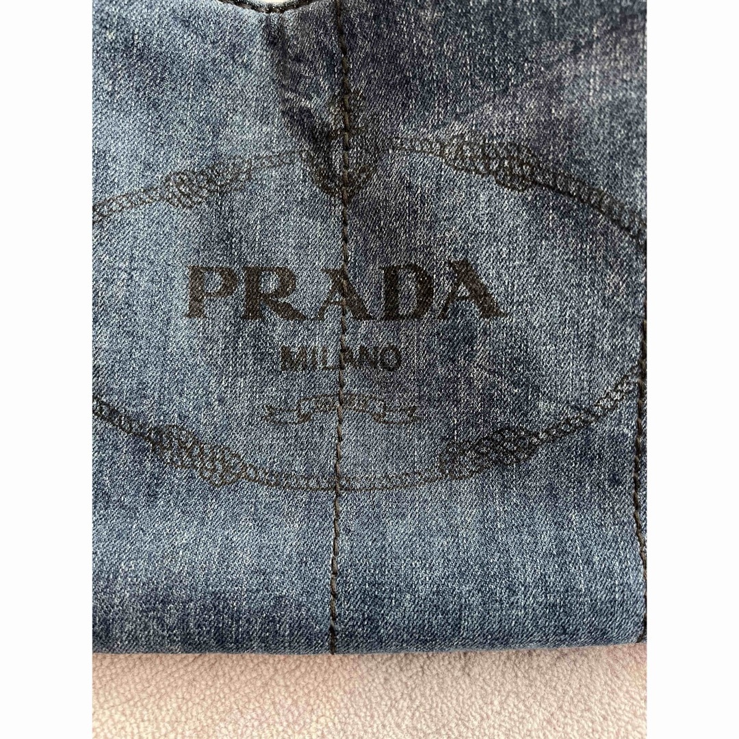 PRADA(プラダ)のプラダ PRADA カナパ デニム ブルートート ハンドバッグ レディースのバッグ(ハンドバッグ)の商品写真