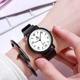 腕時計 シリコンベルト アナログクォーツ 太め ホワイト P485(腕時計(アナログ))