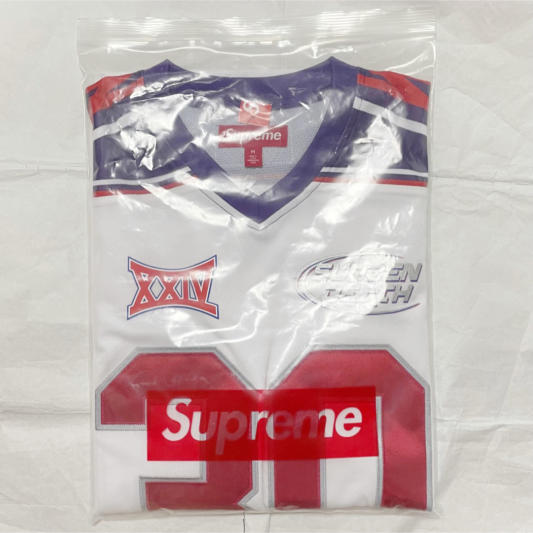 Supreme(シュプリーム)のSupreme Sudden Death Football Jersey 白 メンズのトップス(Tシャツ/カットソー(半袖/袖なし))の商品写真