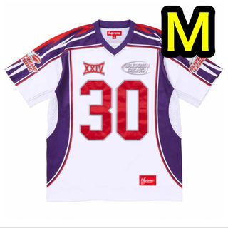 シュプリーム(Supreme)のSupreme Sudden Death Football Jersey 白(Tシャツ/カットソー(半袖/袖なし))