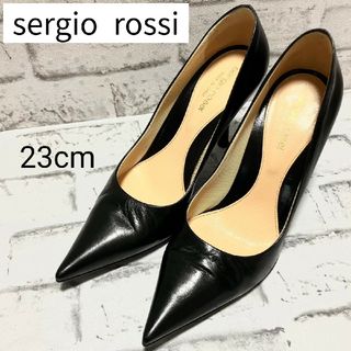 セルジオロッシ(Sergio Rossi)の★美品★ sergio rossi セルジオロッシ 本革パンプス ポインテッド(ハイヒール/パンプス)