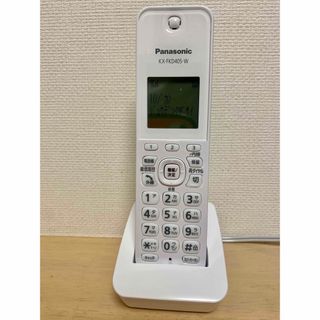 パナソニック(Panasonic)の【新品】パナソニック コードレス電話機　子機　VE-GD27DL-W(その他)