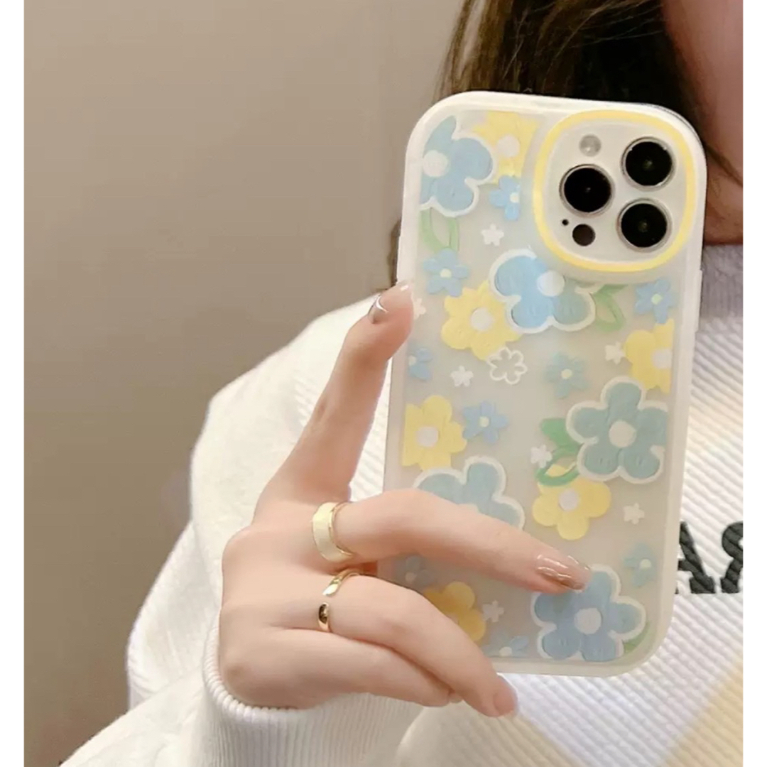 iPhoneケース  スマホ  携帯アクセサリー  パステルカラー  ︎花 スマホ/家電/カメラのスマホアクセサリー(iPhoneケース)の商品写真