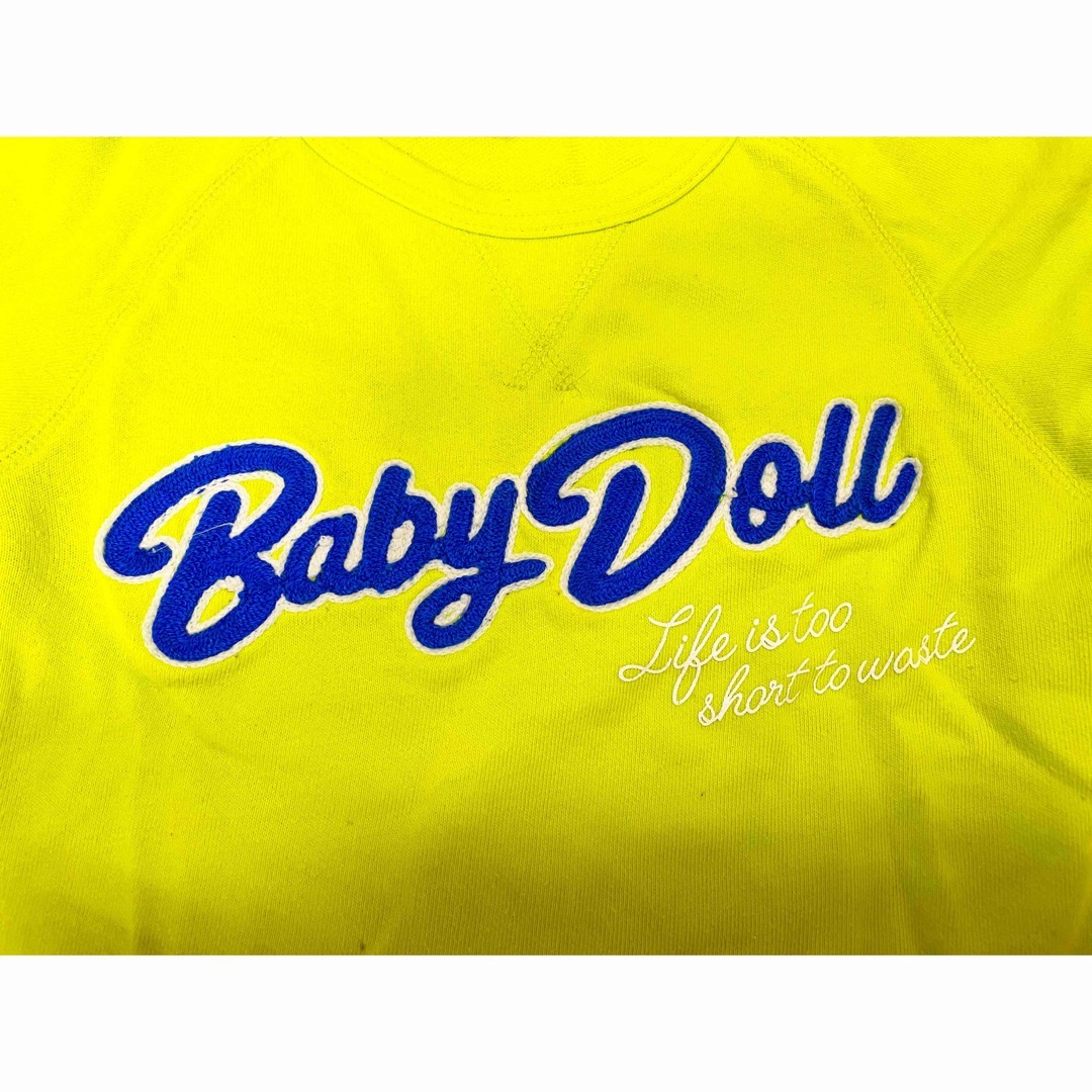 BABYDOLL(ベビードール)のベビードール　Tシャツ　イエローグリーン　120 キッズ/ベビー/マタニティのキッズ服女の子用(90cm~)(Tシャツ/カットソー)の商品写真