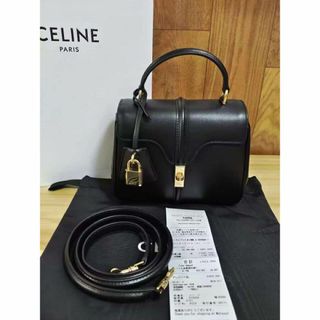 セリーヌ(celine)のCELINE セリーヌ ミニ 16 セーズ 黒 ブラック(ショルダーバッグ)