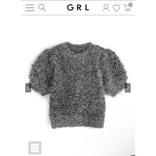 グレイル(GRL)の【新品】グレイル GRL ラメシャギーパフスリーブニットトップス[lt04](ニット/セーター)