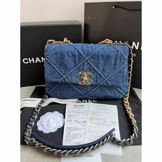 シャネル(CHANEL)のCHANEL シャネル CHANEL19 ハンドバッグ デニム ブルー(ショルダーバッグ)