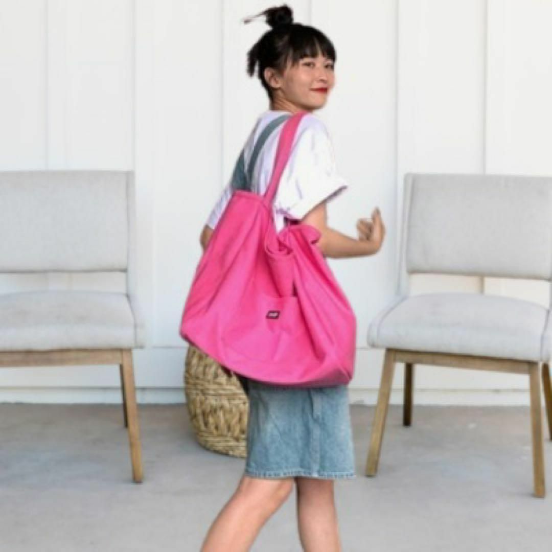 ☆新品 大容量 BIGトートバッグ ピンク A4 通学 通勤 マザーズバッグ レディースのバッグ(トートバッグ)の商品写真