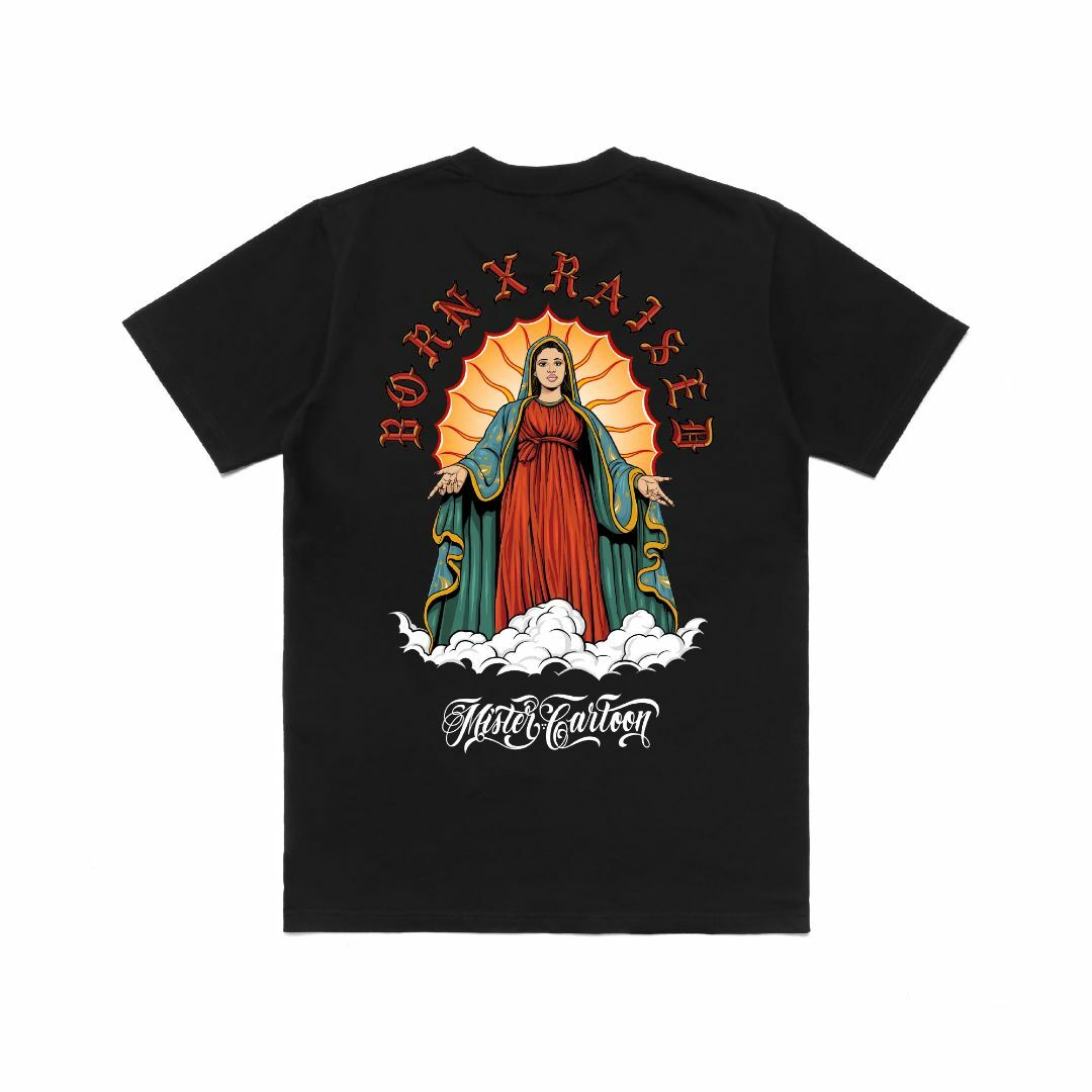 MR CARTOON BORN RAISED GUADALUPE TEE BLK メンズのトップス(Tシャツ/カットソー(半袖/袖なし))の商品写真