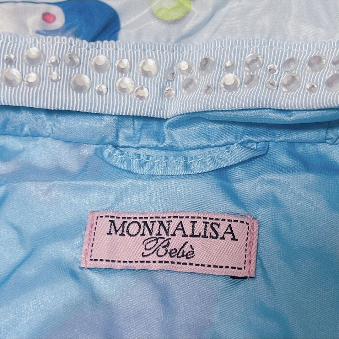 MONNALISA(モナリザ)の美品　モナリザ　バタフライ　ウィンドブレーカー　ブルゾン　アウター　100　95 キッズ/ベビー/マタニティのキッズ服女の子用(90cm~)(ジャケット/上着)の商品写真