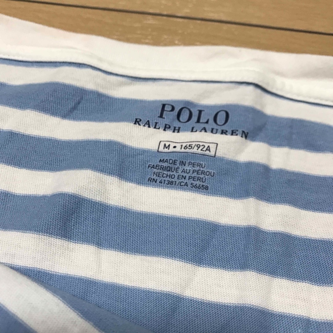 Ralph Lauren(ラルフローレン)の美品　ラルフローレン　ボーダー　カットソー　九分袖　M レディースのトップス(カットソー(長袖/七分))の商品写真