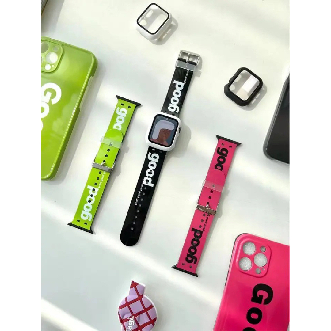 Apple Watch  ラバー  バンド ベルト ピンク38.40.41mm レディースのファッション小物(ベルト)の商品写真